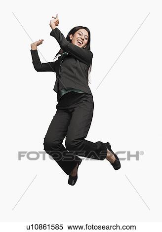 Businesswoman jumping View Large Photo Image Stock Photography - Businesswoman jumping. Fotosearch