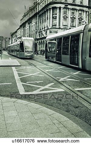 Cable cars on a tramway, Republic of Ireland View Large Photo Image Stock Photograph - Cable cars on a tramway, Republic of Ireland. Fotosearch