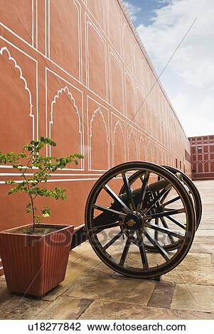 Cannon in a palace, City Palace, Jaipur, Rajasthan, India View Large Photo Image Stock Image - Cannon in a palace, City Palace, Jaipur, Rajasthan, India. Fotosearch