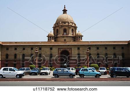 Cars moving on the road, Rashtrapati Bhavan, Rajpath, New Delhi, India View Large Photo Image Stock Image - Cars moving on the road, Rashtrapati Bhavan, Rajpath, New Delhi, India. Fotosearch