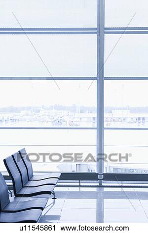 Chairs at an airport lounge, Paris, France View Large Photo Image Stock Image - Chairs at an airport lounge, Paris, France. Fotosearch