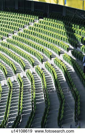 Chairs in a rugby stadium, Aviva Stadium, Dublin, Republic of Ireland View Large Photo Image Stock Photo - Chairs in a rugby stadium, Aviva Stadium, Dublin, Republic of Ireland. Fotosearch
