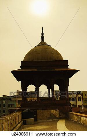 Stock Image - Chhatri of a mosque, Jama Masjid, Delhi, India. Fotosearch