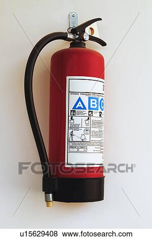 Close-up of a fire extinguisher View Large Photo Image Stock Photo - Close-up of a fire extinguisher. Fotosearch