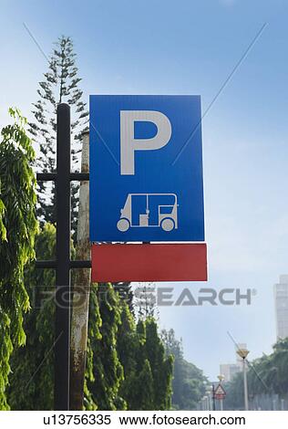 Close-up of a parking sign, Bangalore, Karnataka, India View Large Photo Image Stock Photography - Close-up of a parking sign, Bangalore, Karnataka, India. Fotosearch