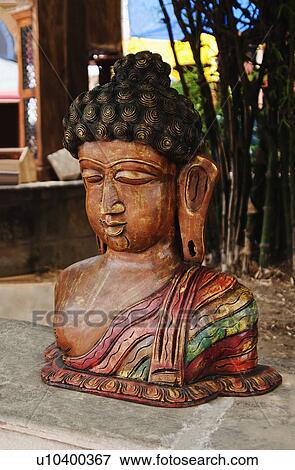 Close-up of a statue of Buddha, New Delhi, India View Large Photo Image Stock Photo - Close-up of a statue of Buddha, New Delhi, India. Fotosearch