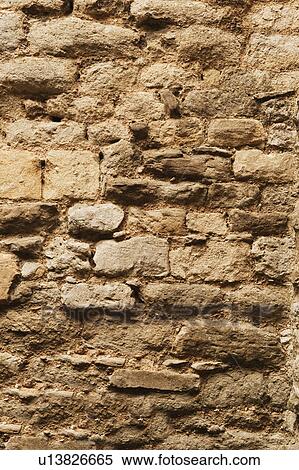 Stock Photography - Close-up of a stone wall, Oxford, Oxfordshire, England. Fotosearch