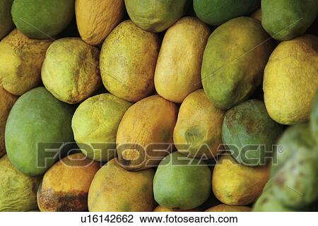 Stock Image - Close-up of mangoes. Fotosearch