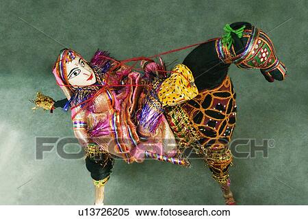 Stock Photography - Close-up of traditional puppets, New Delhi, India. Fotosearch