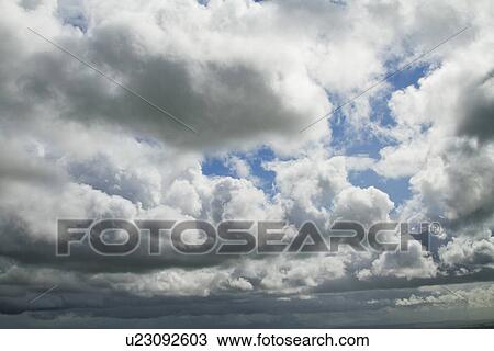Stock Image - Clouds in the sky, Republic of Ireland. Fotosearch