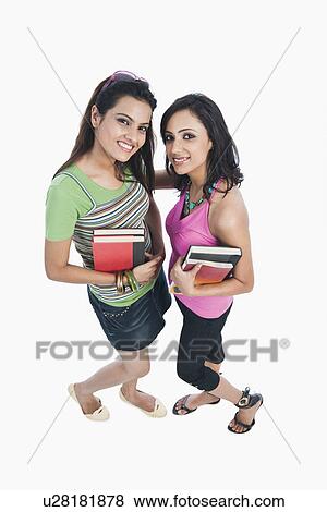 College friends smiling together View Large Photo Image Stock Photo - College friends smiling together. Fotosearch
