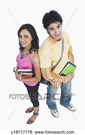 Stock Photograph - College friends smiling together. Fotosearch