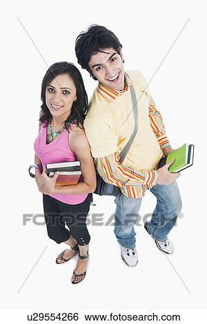 Stock Photograph - College friends smiling together. Fotosearch