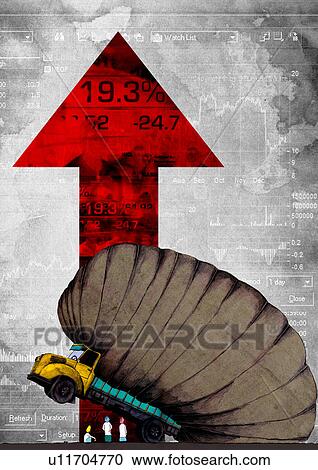 Conceptual image representing inflation in market View Large Photo Image Stock Image - Conceptual image representing inflation in market. Fotosearch