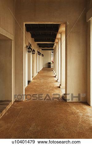 Stock Photo - Corridor of a market, Macao, China. Fotosearch