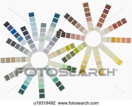 Stock Image - Design made by color swatches. Fotosearch