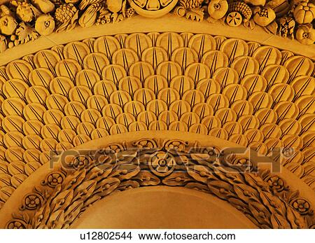 Details of carvings on the wall of a museum, Musee du Louvre, Paris, France View Large Photo Image Picture - Details of carvings on the wall of a museum, Musee du Louvre, Paris, France. Fotosearch