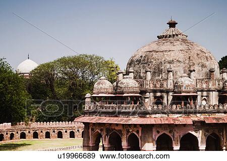Dome of a tomb, Isa Khan's Tomb, Delhi, India View Large Photo Image Stock Photo - Dome of a tomb, Isa Khan's Tomb, Delhi, India. Fotosearch