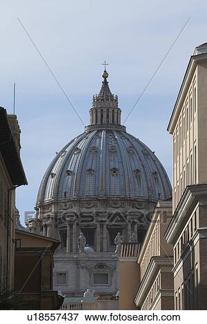 Stock Photo - Dome of St. Peters Basilica, Vatican City. Fotosearch