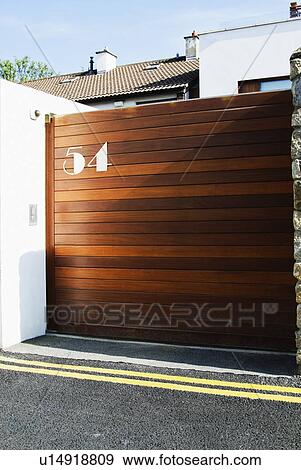 Stock Photo - Door of a house, Dublin, Republic of Ireland. Fotosearch