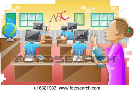 E-Learning class View Large Photo Image Stock Image - E-Learning class. Fotosearch