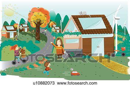 Stock Image - Ecological society. Fotosearch