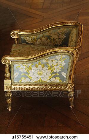 Stock Image - Empty couch in a church, Basilique Du Sacre Coeur, Paris, France. Fotosearch