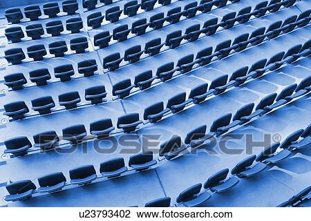 Empty seats in a rugby stadium, Aviva Stadium, Dublin, Republic of Ireland View Large Photo Image Stock Image - Empty seats in a rugby stadium, Aviva Stadium, Dublin, Republic of Ireland. Fotosearch
