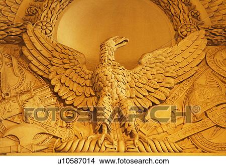 Engraving of a bird of prey in a museum, Musee du Louvre, Paris, France View Large Photo Image Picture - Engraving of a bird of prey in a museum, Musee du Louvre, Paris, France. Fotosearch
