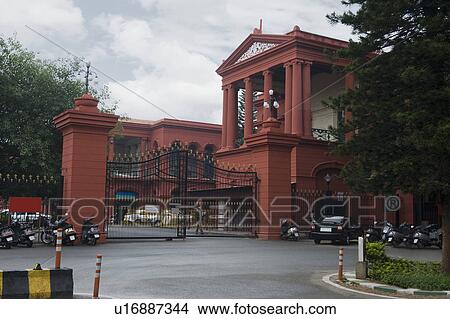 Entrance gate of a courthouse, Karnataka High Court, Bangalore, Karnataka, India View Large Photo Image Picture - Entrance gate of a courthouse, Karnataka High Court, Bangalore, Karnataka, India. Fotosearch