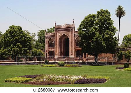 Stock Photo - Entrance gate of a mausoleum, Itmad-ud-Daulah's Tomb, Agra, Uttar Pradesh, India. Fotosearch