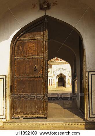 Entrance of a palace, Hawa Mahal, Jaipur, Rajasthan, India View Large Photo Image Stock Photo - Entrance of a palace, Hawa Mahal, Jaipur, Rajasthan, India. Fotosearch