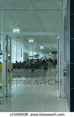 Entrance of an airport lounge, Paris, France View Large Photo Image Stock Photograph - Entrance of an airport lounge, Paris, France. Fotosearch