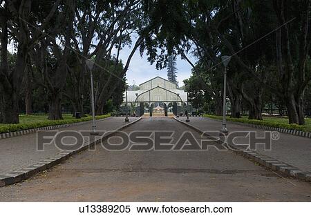 Stock Photography - Facade of a botanical garden, Lal Bagh Botanical Garden, Bangalore, Karnataka, India. Fotosearch
