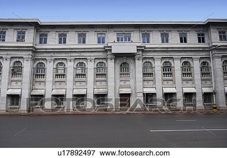 Facade of a building, Bangalore, Karnataka, India View Large Photo Image Stock Photo - Facade of a building, Bangalore, Karnataka, India. Fotosearch