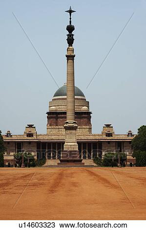 Facade of a government building, Jaipur Column, Rashtrapati Bhavan, Rajpath, New Delhi, India View Large Photo Image Stock Image - Facade of a government building, Jaipur Column, Rashtrapati Bhavan, Rajpath, New Delhi, India. Fotosearch