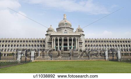 Facade of a government building, Vidhana Soudha, Bangalore, Karnataka, India View Large Photo Image Stock Image - Facade of a government building, Vidhana Soudha, Bangalore, Karnataka, India. Fotosearch