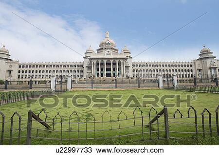 Facade of a government building, Vidhana Soudha, Bangalore, Karnataka, India View Large Photo Image Stock Image - Facade of a government building, Vidhana Soudha, Bangalore, Karnataka, India. Fotosearch