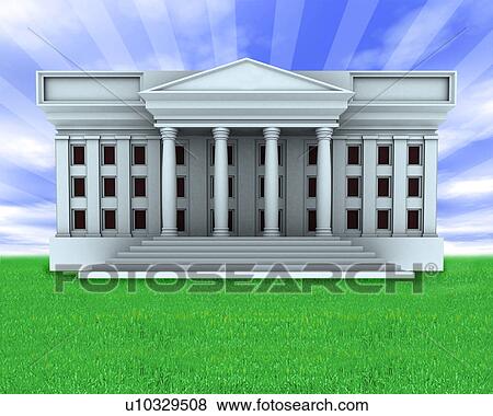 Facade of a government building View Large Photo Image Stock Photo - Facade of a government building. Fotosearch