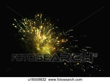 Fireworks display at night View Large Photo Image Stock Image - Fireworks display at night. Fotosearch