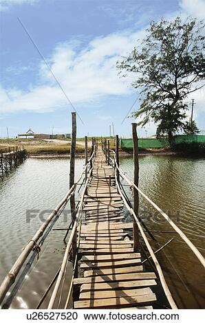 Footbridge across a lagoon, Goa, India View Large Photo Image Stock Image - Footbridge across a lagoon, Goa, India. Fotosearch