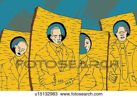 Four businessmen with similar identity View Large Photo Image Stock Image - Four businessmen with similar identity. Fotosearch