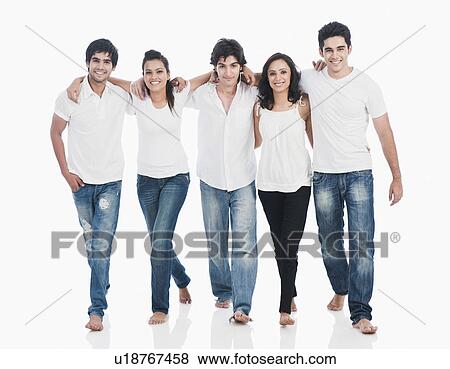 Friends walking together View Large Photo Image Stock Photo - Friends walking together. Fotosearch