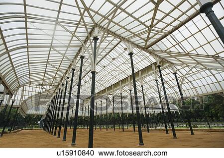 Glass house in a botanical garden, Lal Bagh Botanical Garden, Bangalore, Karnataka, India View Large Photo Image Stock Image - Glass house in a botanical garden, Lal Bagh Botanical Garden, Bangalore, Karnataka, India. Fotosearch