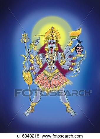 Goddess Kali View Large Photo Image Stock Photo - Goddess Kali. Fotosearch