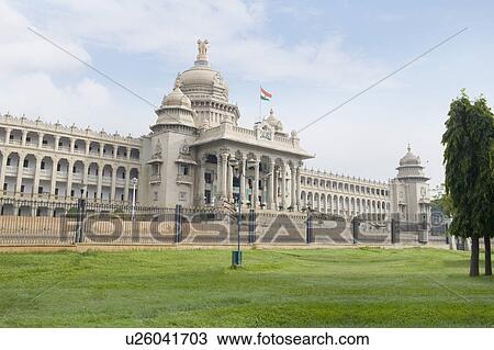 Government building viewed from a garden, Vidhana Soudha, Bangalore, Karnataka, India View Large Photo Image Stock Image - Government building viewed from a garden, Vidhana Soudha, Bangalore, Karnataka, India. Fotosearch