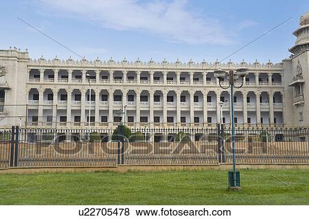 Government building viewed from a garden, Vidhana Soudha, Bangalore, Karnataka, India View Large Photo Image Stock Photo - Government building viewed from a garden, Vidhana Soudha, Bangalore, Karnataka, India. Fotosearch