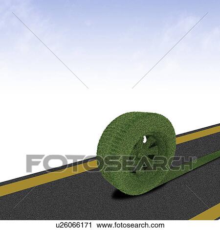 Green tire View Large Photo Image Stock Image - Green tire. Fotosearch