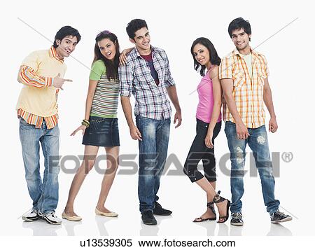 Stock Photography - Group of college students having fun. Fotosearch