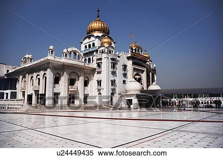 Stock Photography - Gurudwara, Gurudwara Bangla Sahib, New Delhi, India. Fotosearch
